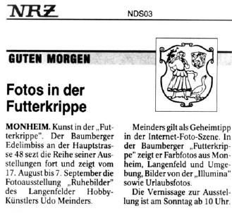 NeueRheinZeitung vom 12.8.03