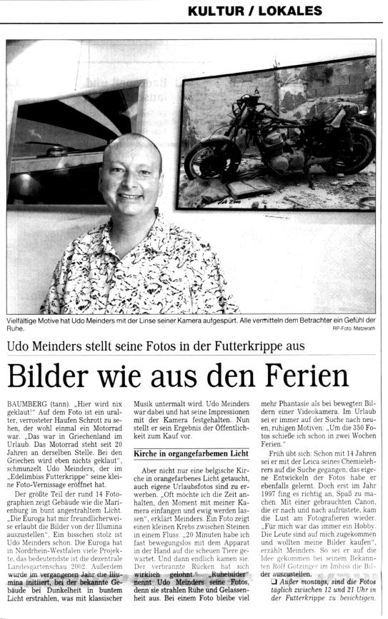 Rheinische Post vom 19.8.03